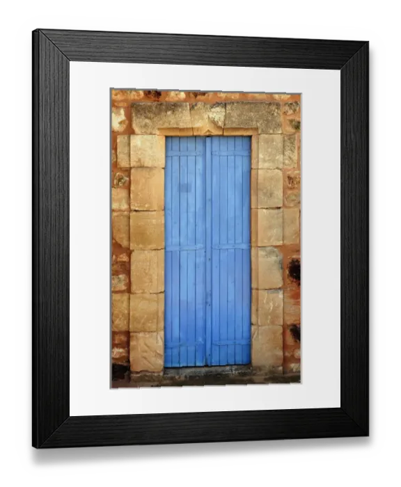 Framed Print : Color door, Roussillon, France Framed Print : Color door, Roussillon, France