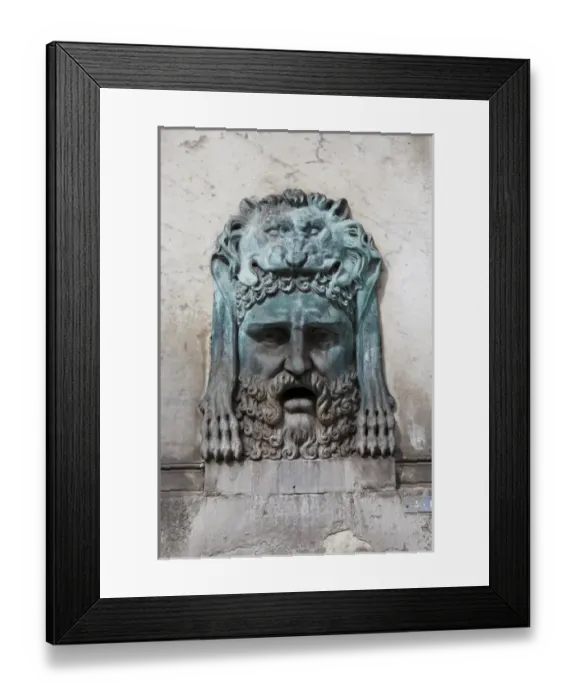 Framed Print : Detail on fountain, Arle, France Framed Print : Detail on fountain, Arle, France