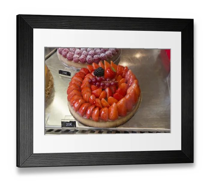 Framed Print : Europe, France, Paris. A window of a bakery (patisserie) Framed Print : Europe, France, Paris. A window of a bakery (patisserie)