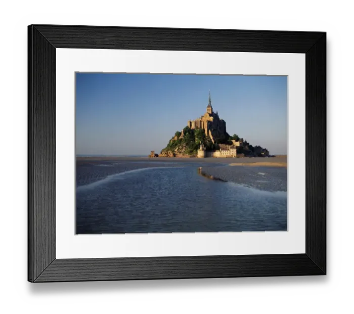 Framed Print : France, Normandy, View of Mont Saint-Michel Framed Print : France, Normandy, View of Mont Saint-Michel