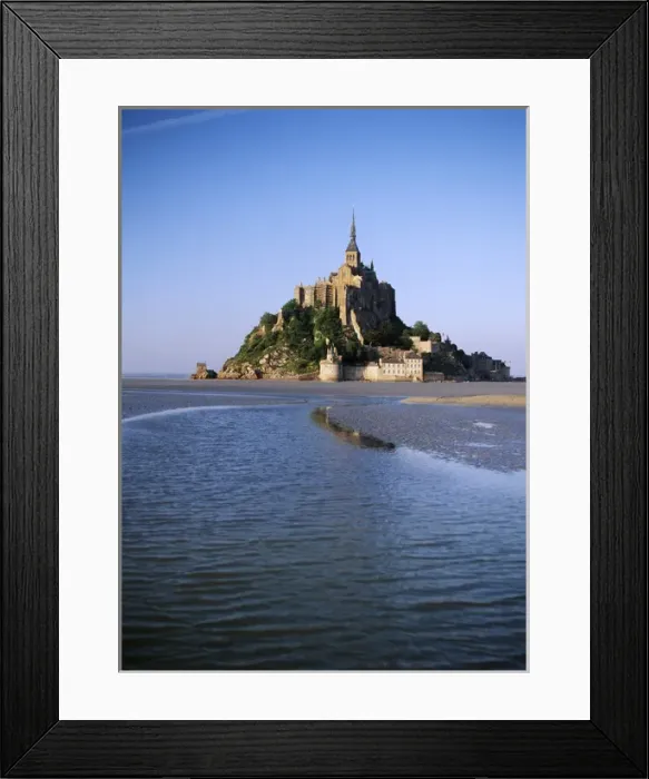 Framed Print : France, Normandy, View of Mont Saint-Michel