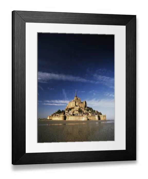 Framed Print : France, Normandy, View of Mont Saint-Michel