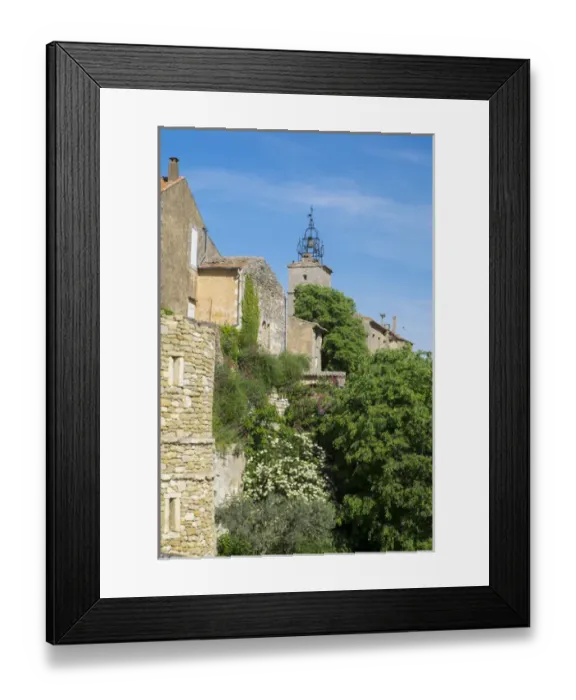 Framed Print : France, Southern France, Provence, Luberon, Menerbes