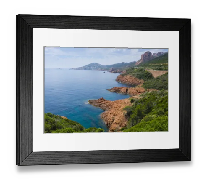 Framed Print : France, The Cote daAzur, also called the French Riviera, is the Mediterranean coastline Framed Print : France, The Cote daAzur, also called the French Riviera, is the Mediterranean coastline