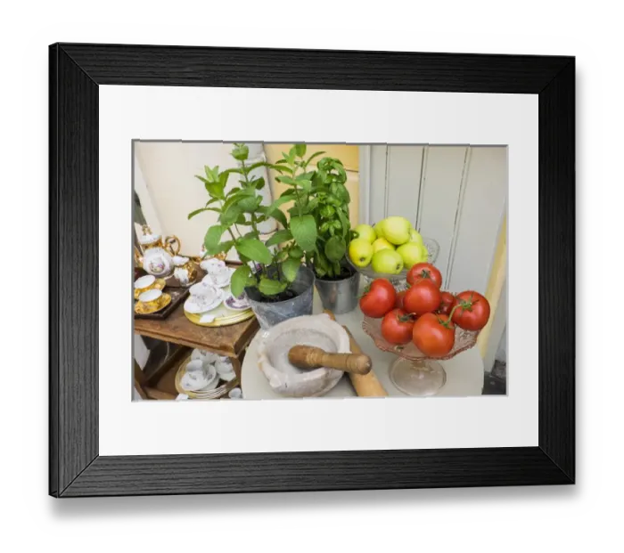 Framed Print : France, Arles, street vendor display of fruit and vegetables Framed Print : France, Arles, street vendor display of fruit and vegetables