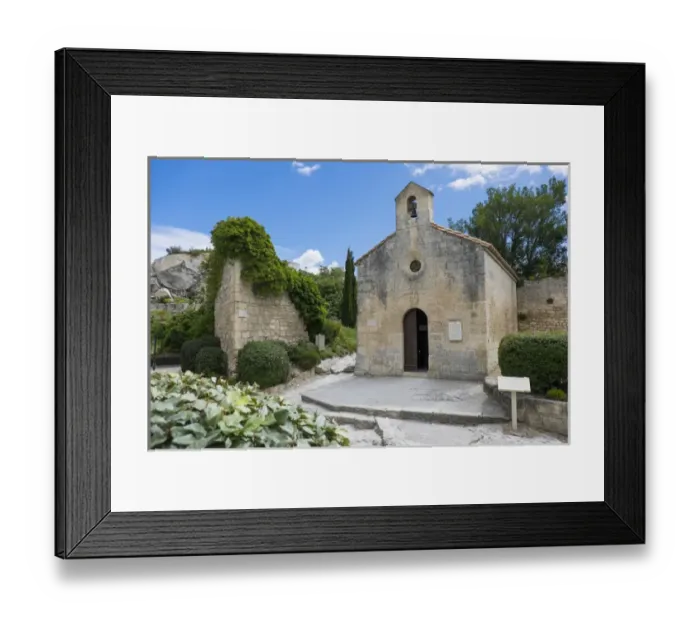 Framed Print : Europe, France, Les Baux de Provence (medieval city), limestone crests of Val daenfer (vale of Hell) Framed Print : Europe, France, Les Baux de Provence (medieval city), limestone crests of Val daenfer (vale of Hell)
