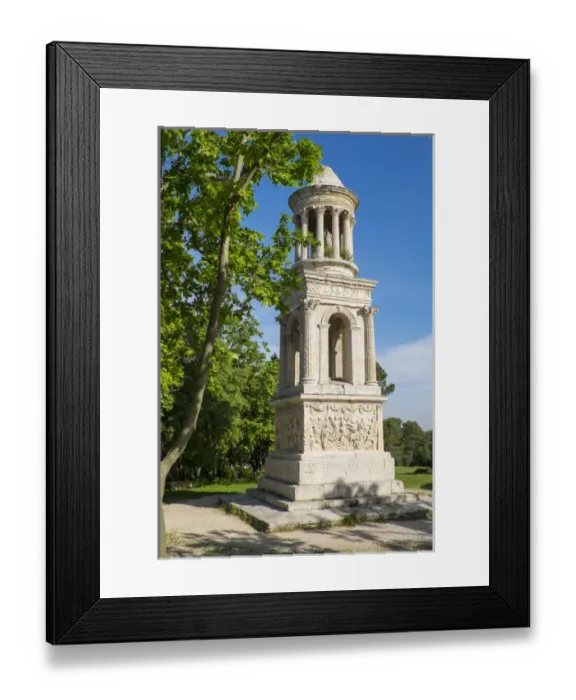 Framed Print : France, Saint Remy de Provence in Southern France, Glanum, a ruined Greco-Roman city Framed Print : France, Saint Remy de Provence in Southern France, Glanum, a ruined Greco-Roman city