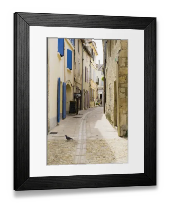 Framed Print : France, Southern France, St. Remy. Narrow street scenes Framed Print : France, Southern France, St. Remy. Narrow street scenes