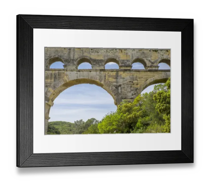 Framed Print : France, Nimes, the Pont du Gard is an ancient Roman aqueduct bridge that crosses the Gardon River Framed Print : France, Nimes, the Pont du Gard is an ancient Roman aqueduct bridge that crosses the Gardon River