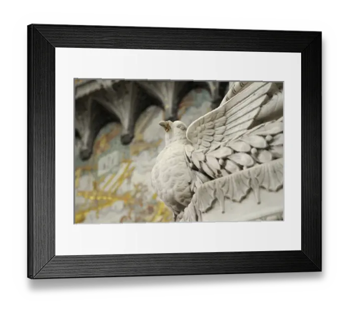 Framed Print : Europe, France, Rhone-Alpes, Lyon. Bird carving on an interior column, Basilica Notre-Dame Framed Print : Europe, France, Rhone-Alpes, Lyon. Bird carving on an interior column, Basilica Notre-Dame