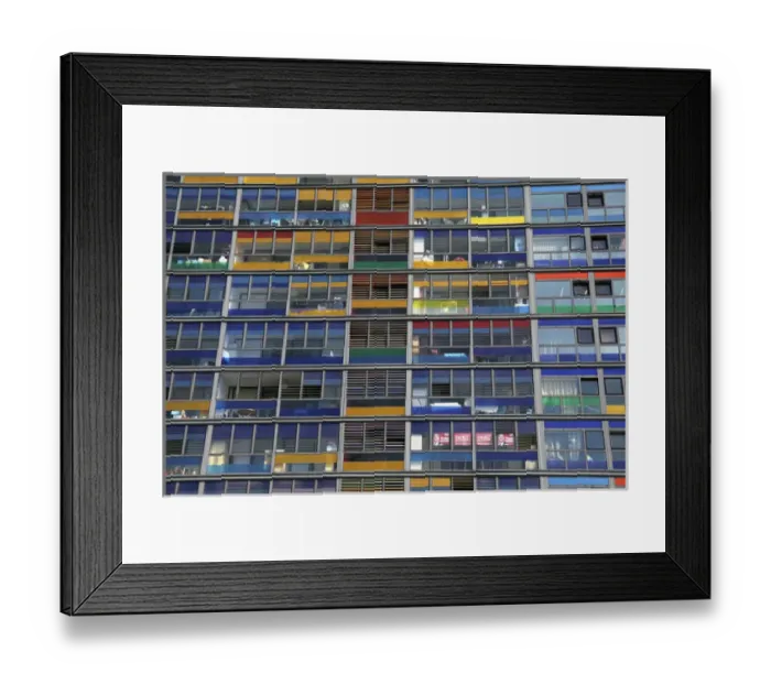 Framed Print : Europe, France, Lille. Colorful windows of the apartments adjacent to Lille Station Framed Print : Europe, France, Lille. Colorful windows of the apartments adjacent to Lille Station