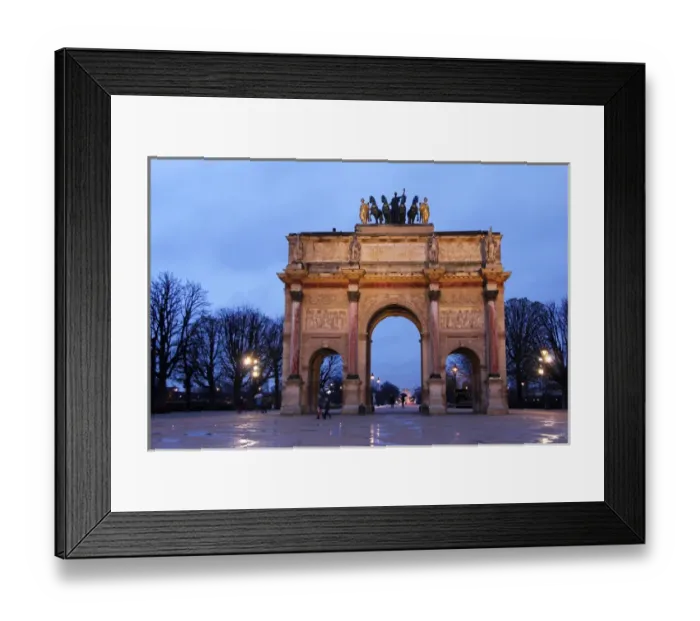 Framed Print : Europe, France, Paris. Arc de Triomphe du Carrousel