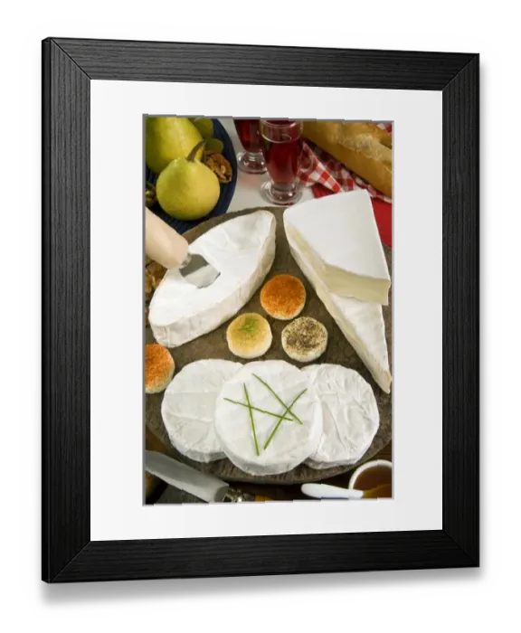 Framed Print : French Cheeses, France Framed Print : French Cheeses, France