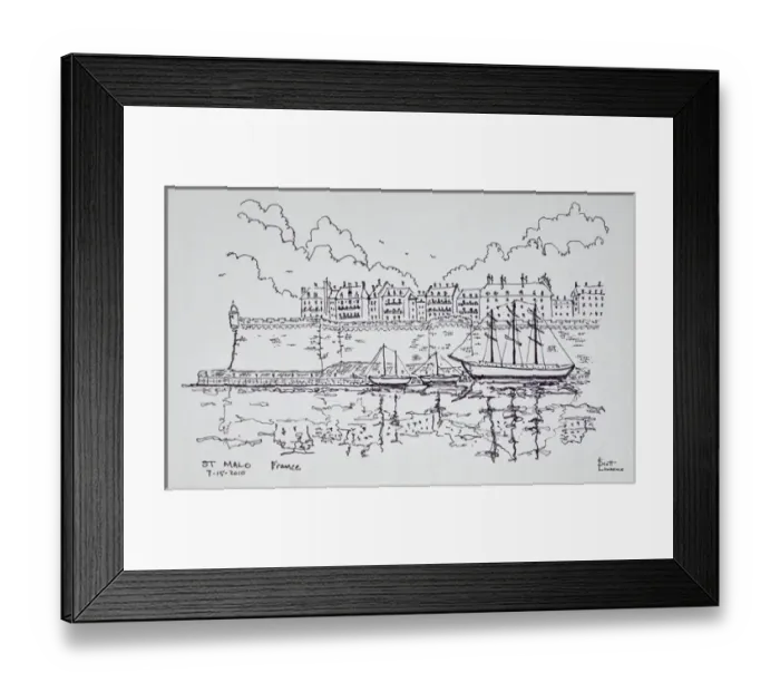 Framed Print : Artwork by Scott Lawrence