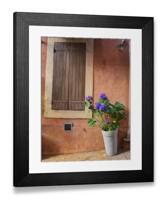 Framed Print : Europe; France; Provence; Roussillion; Town scenes of colorful French Hillside town Framed Print : Europe; France; Provence; Roussillion; Town scenes of colorful French Hillside town