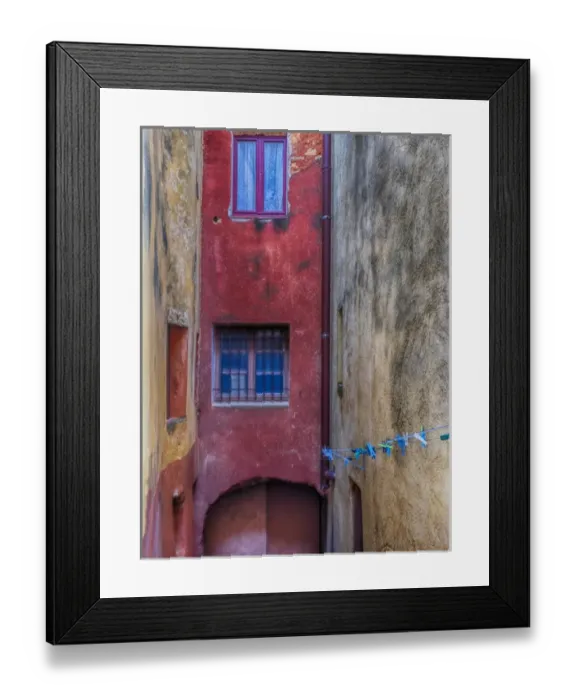 Framed Print : Europe; France; Provence; Roussillion; Colorful House in Roussillion Framed Print : Europe; France; Provence; Roussillion; Colorful House in Roussillion