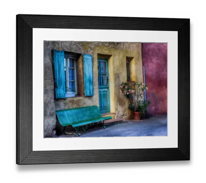 Framed Print : Europe; France; Provence; Roussillion; Colorful House in Roussillion Framed Print : Europe; France; Provence; Roussillion; Colorful House in Roussillion