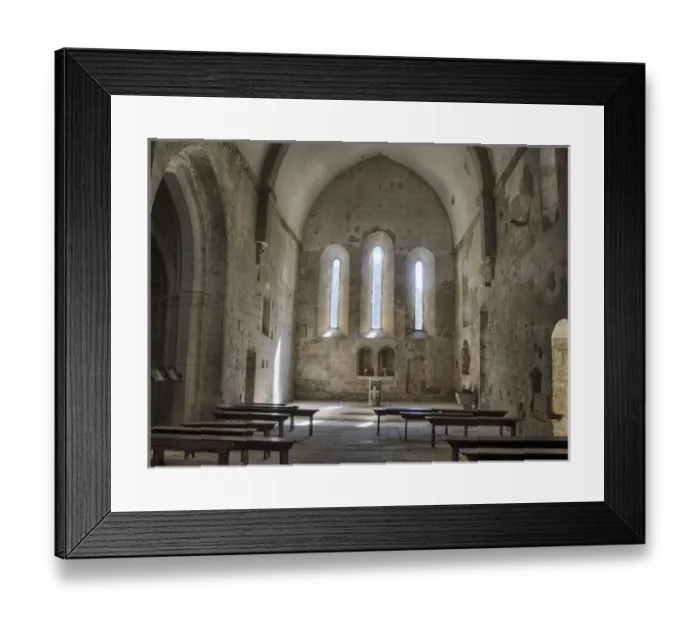 Framed Print : Europe; France; Provence; Chapel of the small abbaye of Saint Hilaire Framed Print : Europe; France; Provence; Chapel of the small abbaye of Saint Hilaire