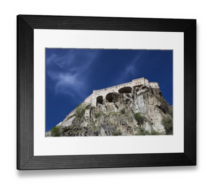 Framed Print : France, Corsica, Haute-Corse Department, Central Mountains Region, Corte, Citadel