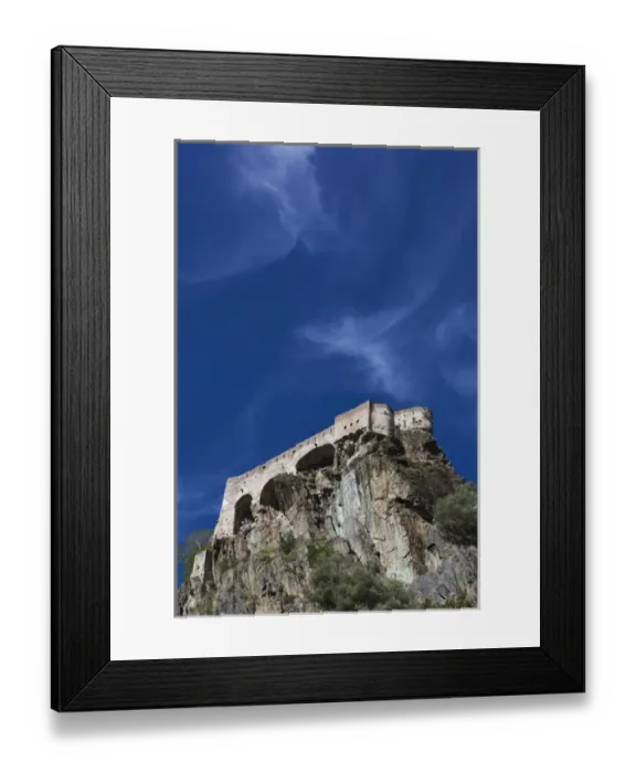 Framed Print : France, Corsica, Haute-Corse Department, Central Mountains Region, Corte, Citadel