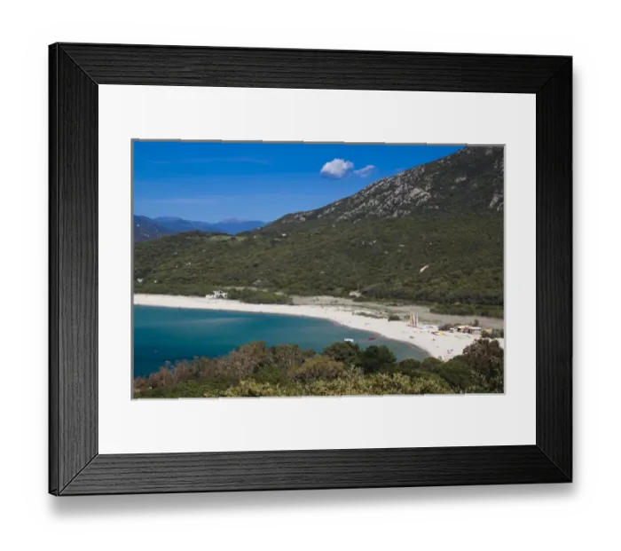 Framed Print : France, Corsica, Corse-du-Sud Department, Corsica South Coast Region, Portigliolo