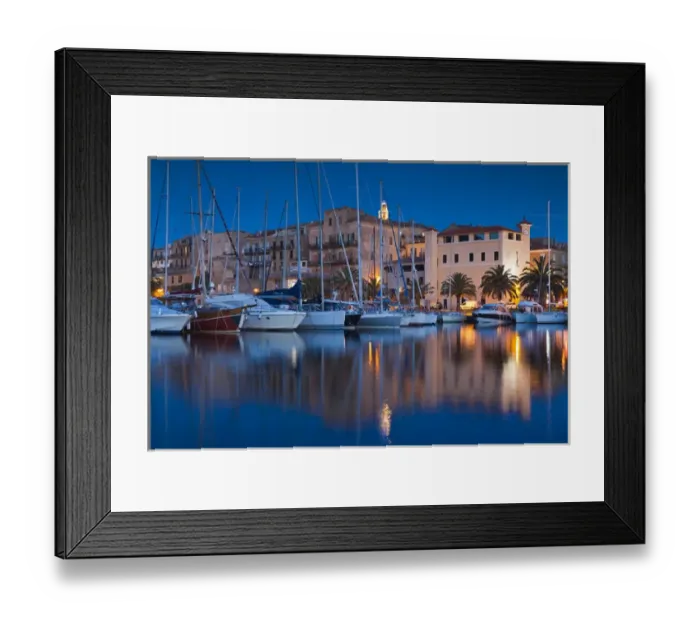 Framed Print : France, Corsica, Corse-du-Sud Department, Corsica South Coast Region, Propriano, town marina Framed Print : France, Corsica, Corse-du-Sud Department, Corsica South Coast Region, Propriano, town marina