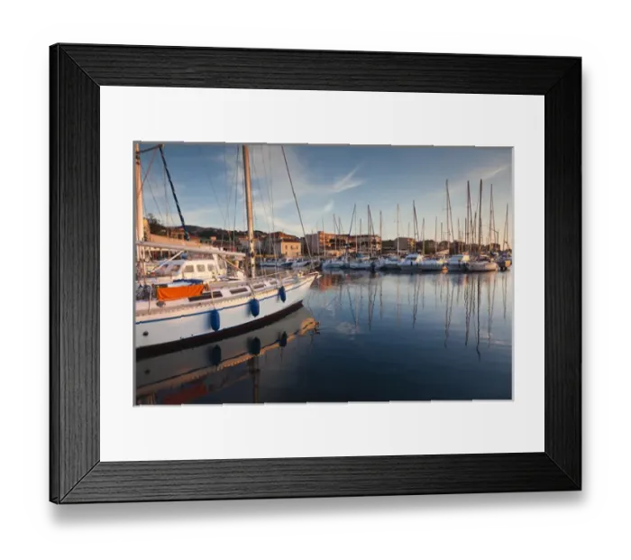 Framed Print : France, Corsica, Corse-du-Sud Department, Corsica South Coast Region, Propriano, town marina Framed Print : France, Corsica, Corse-du-Sud Department, Corsica South Coast Region, Propriano, town marina
