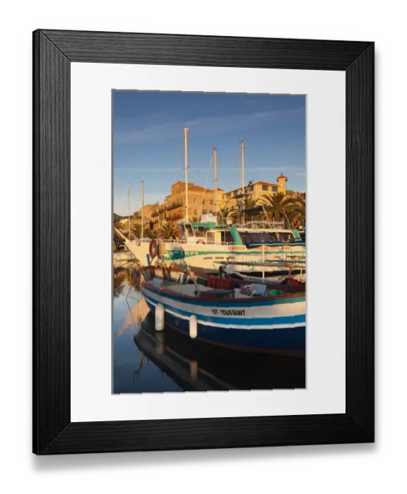Framed Print : France, Corsica, Corse-du-Sud Department, Corsica South Coast Region, Propriano, town marina Framed Print : France, Corsica, Corse-du-Sud Department, Corsica South Coast Region, Propriano, town marina