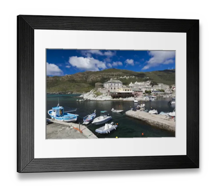 Framed Print : France, Corsica, Haute-Corse Department, Le Cap Corse, Centuri, port view Framed Print : France, Corsica, Haute-Corse Department, Le Cap Corse, Centuri, port view