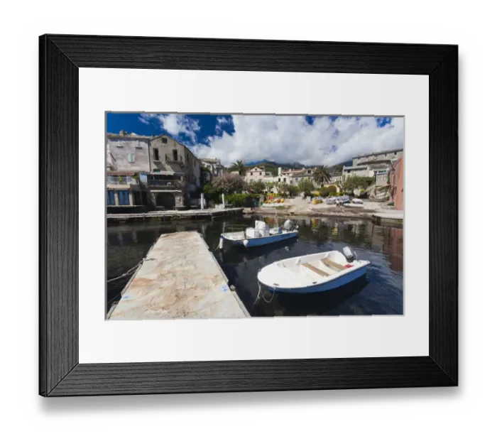Framed Print : France, Corsica, Haute-Corse Department, Le Cap Corse, Erbalunga, town harbor Framed Print : France, Corsica, Haute-Corse Department, Le Cap Corse, Erbalunga, town harbor