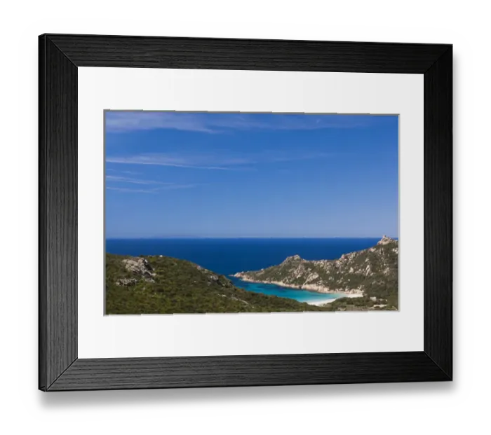 Framed Print : France, Corsica, Corse-du-Sud Department, Corsica South Coast Region, Cap de Roccapina cape Framed Print : France, Corsica, Corse-du-Sud Department, Corsica South Coast Region, Cap de Roccapina cape