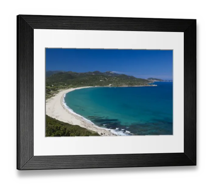 Framed Print : France, Corsica, Haute-Corse Department, La Balagne Region, Plage Lozari Beach Framed Print : France, Corsica, Haute-Corse Department, La Balagne Region, Plage Lozari Beach