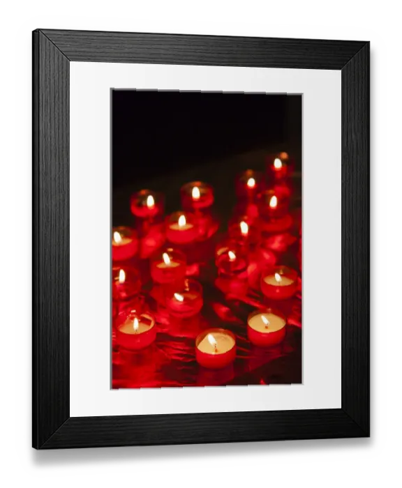 Framed Print : France, Corsica, Haute-Corse Department, La Balagne Region, Calvi, votive candles Framed Print : France, Corsica, Haute-Corse Department, La Balagne Region, Calvi, votive candles