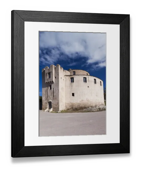 Framed Print : France, Corsica, Haute-Corse Department, Le Nebbio Region, St-Florent, the Citadel