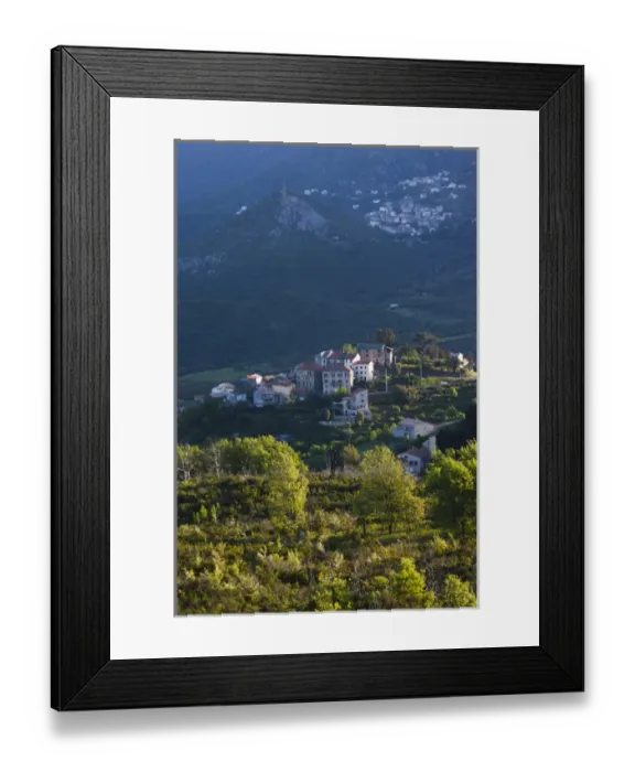 Framed Print : France, Corsica, Haute-Corse Department, Le Nebbio Region, Murato, Nebbio landscape Framed Print : France, Corsica, Haute-Corse Department, Le Nebbio Region, Murato, Nebbio landscape