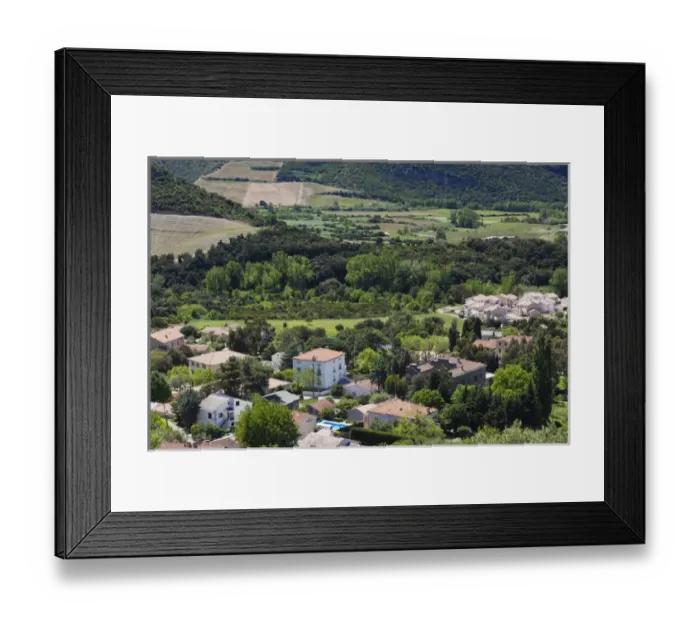 Framed Print : France, Corsica, Haute-Corse Department, Le Cap Corse, Patrimonio, elevated town view Framed Print : France, Corsica, Haute-Corse Department, Le Cap Corse, Patrimonio, elevated town view