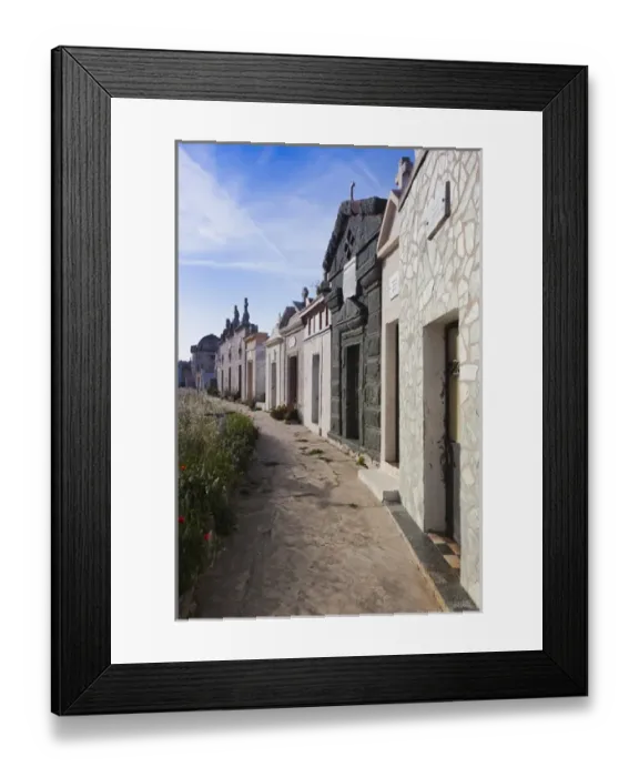 Framed Print : France, Corsica, Corse-du-Sud Department, Corsica South Coast Region, Bonifacio, Cimetiere Marin Framed Print : France, Corsica, Corse-du-Sud Department, Corsica South Coast Region, Bonifacio, Cimetiere Marin