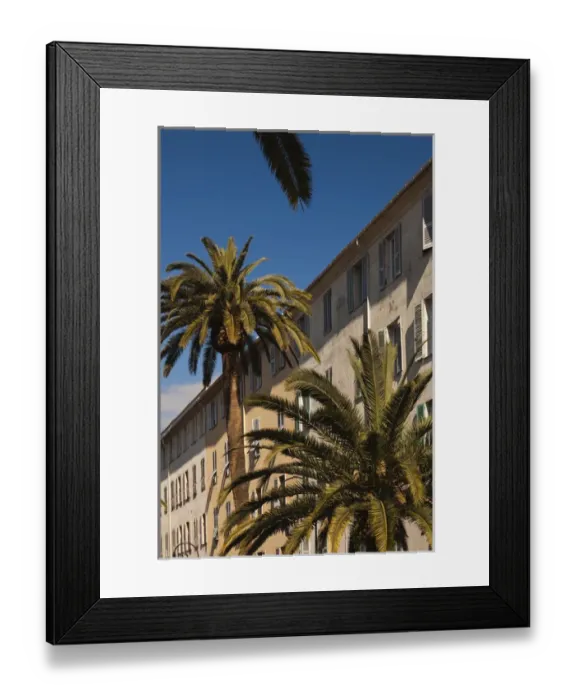 Framed Print : France, Corsica, Corse-du-Sud Department, Corsica West Coast Region, Ajaccio, building Framed Print : France, Corsica, Corse-du-Sud Department, Corsica West Coast Region, Ajaccio, building