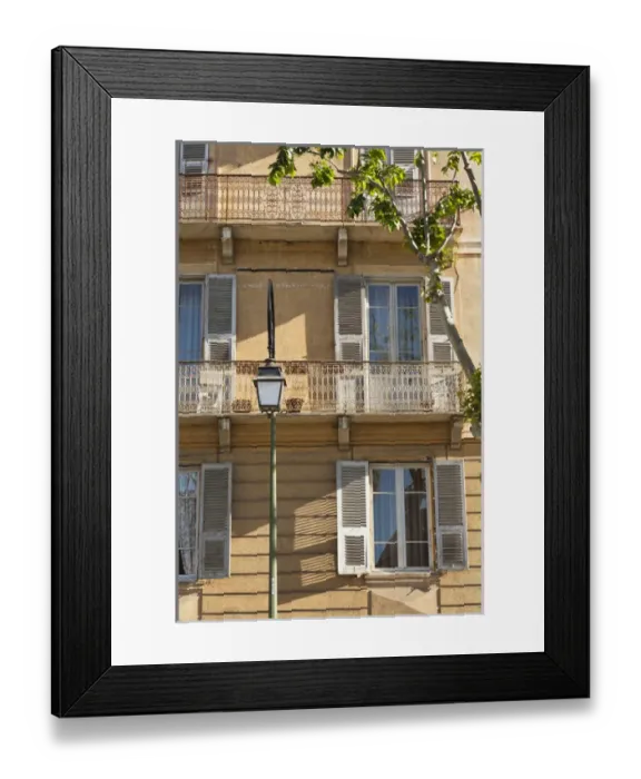 Framed Print : France, Corsica, Corse-du-Sud Department, Corsica West Coast Region, Ajaccio, building Framed Print : France, Corsica, Corse-du-Sud Department, Corsica West Coast Region, Ajaccio, building