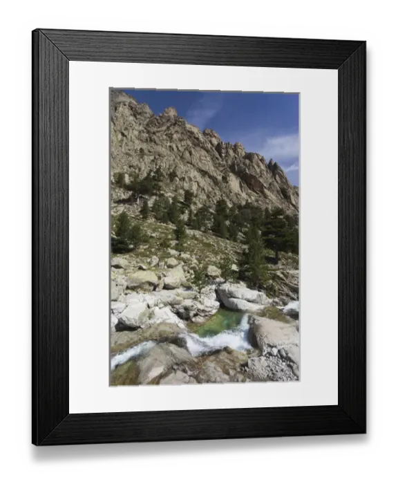 Framed Print : France, Corsica, Haute-Corse Department, Central Mountains Region, Corte-area, Gorges Framed Print : France, Corsica, Haute-Corse Department, Central Mountains Region, Corte-area, Gorges