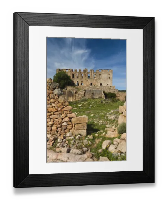 Framed Print : France, Corsica, Haute-Corse Department, La Balagne Region, Argentella, abandoned