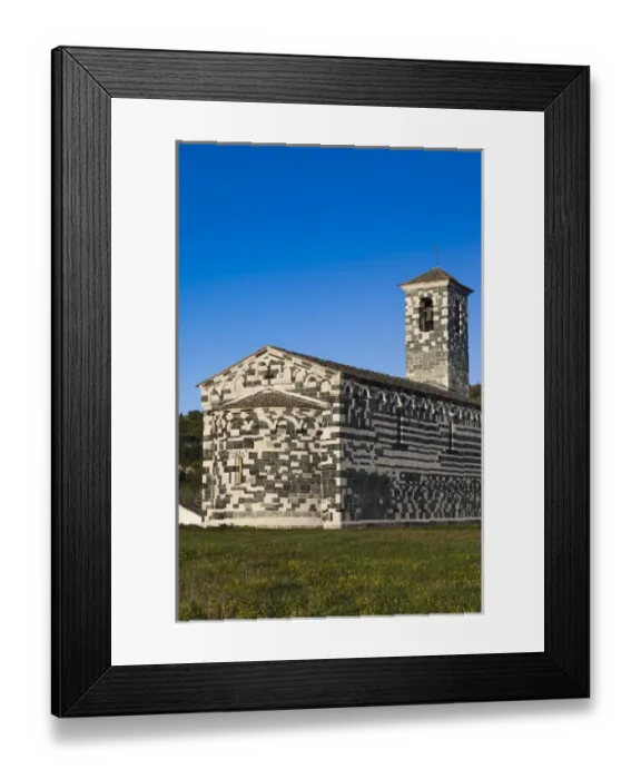 Framed Print : France, Corsica, Haute-Corse Department, Le Nebbio Region, Murato, San Michele de Framed Print : France, Corsica, Haute-Corse Department, Le Nebbio Region, Murato, San Michele de