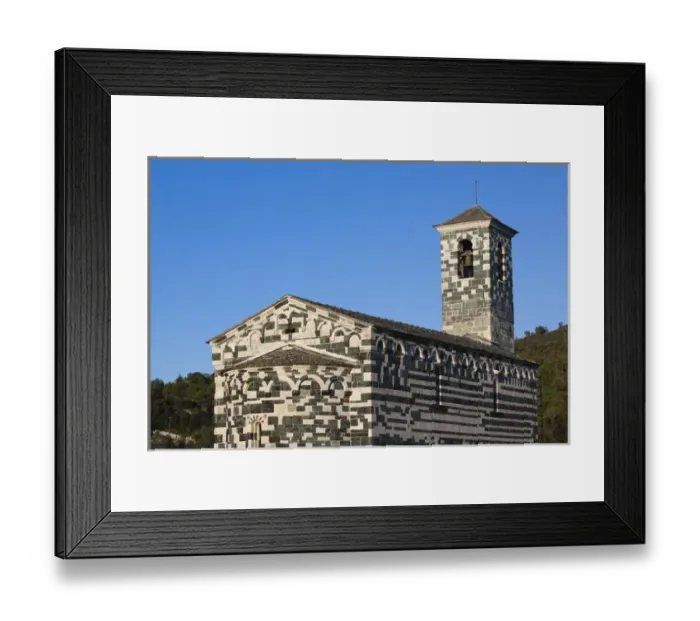 Framed Print : France, Corsica, Haute-Corse Department, Le Nebbio Region, Murato, San Michele de Framed Print : France, Corsica, Haute-Corse Department, Le Nebbio Region, Murato, San Michele de