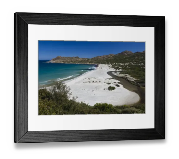 Framed Print : France, Corsica, Haute-Corse Department, Le Nebbio Region, Plage de Ostriconi beach Framed Print : France, Corsica, Haute-Corse Department, Le Nebbio Region, Plage de Ostriconi beach