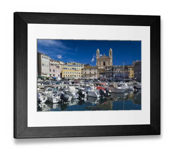 Framed Print : France, Corsica, Haute-Corse Department, Le Cap Corse, Bastia, The Old Port Framed Print : France, Corsica, Haute-Corse Department, Le Cap Corse, Bastia, The Old Port