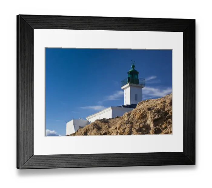 Framed Print : France, Corsica, Haute-Corse Department, La Balagne Region, Ile Rousse, Ile de la Pietra