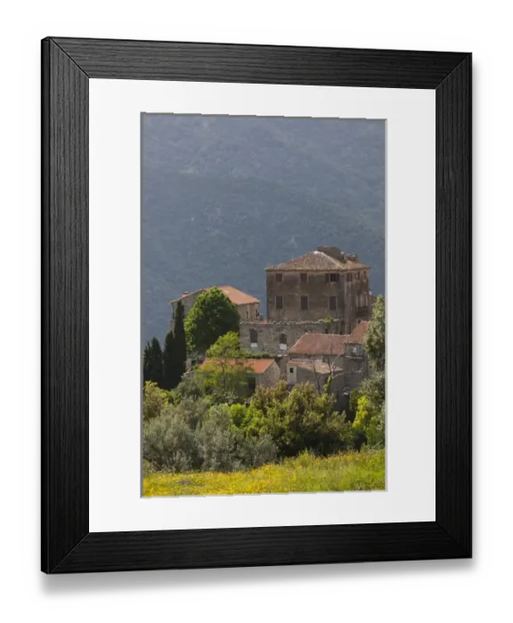 Framed Print : France, Corsica, Corse-du-Sud Department, La Alta Rocca Region, Ste-Lucie de Tallano Framed Print : France, Corsica, Corse-du-Sud Department, La Alta Rocca Region, Ste-Lucie de Tallano