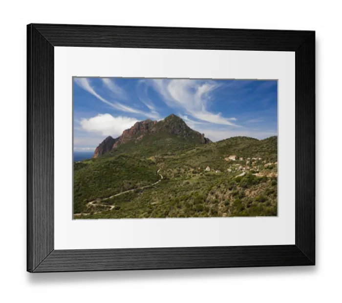 Framed Print : France, Corsica, Corse-du-Sud Department, Corsica West Coast Region, Golfe de Girolata gulf Framed Print : France, Corsica, Corse-du-Sud Department, Corsica West Coast Region, Golfe de Girolata gulf