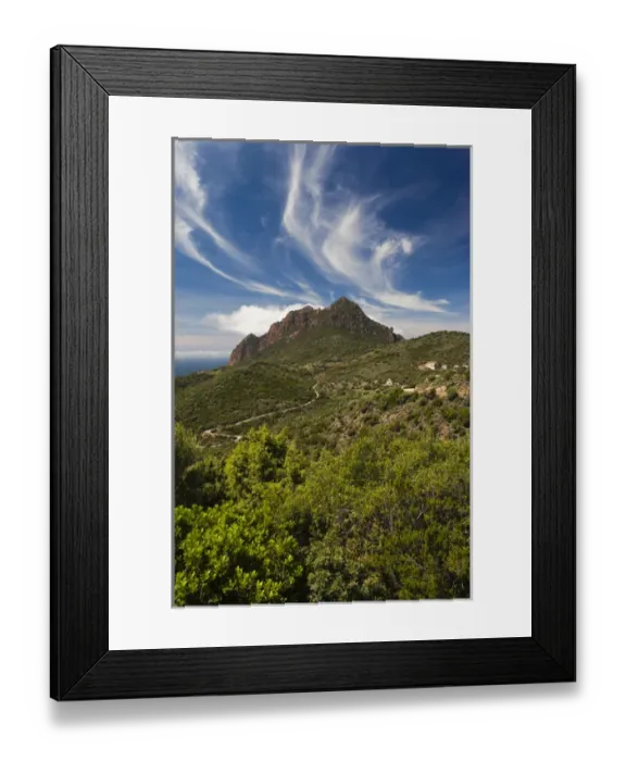 Framed Print : France, Corsica, Corse-du-Sud Department, Corsica West Coast Region, Golfe de Girolata gulf