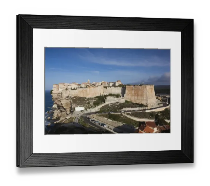 Framed Print : France, Corsica, Corse-du-Sud Department, Corsica South Coast Region, Bonifacio